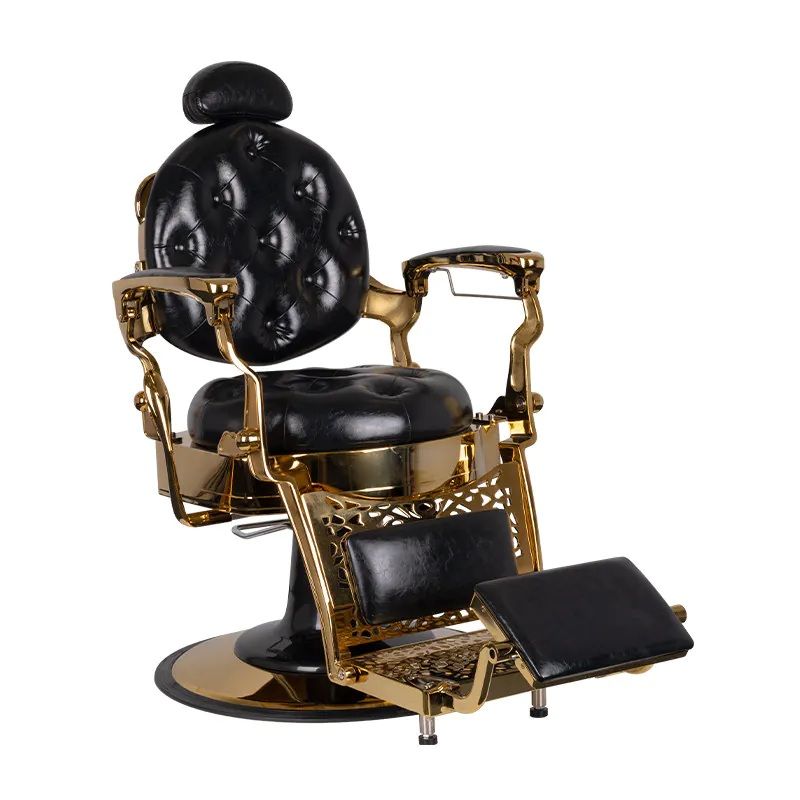 VINTAGE GOLD fekete arany barber/férfi szék