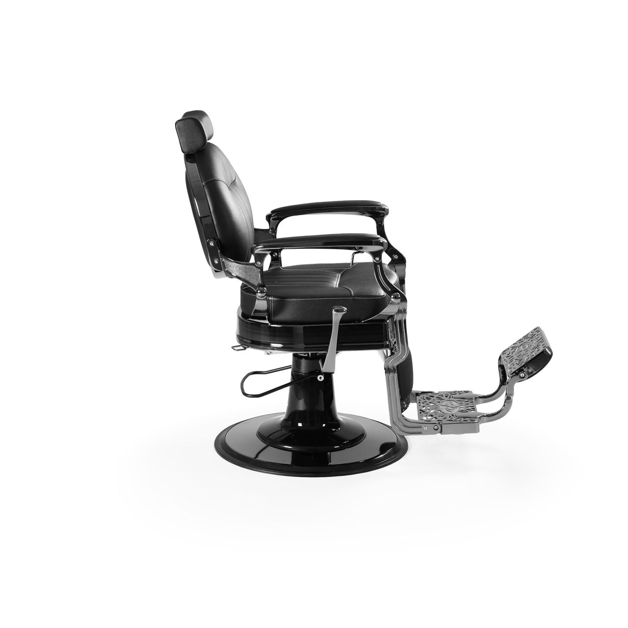 PATIN fekete ezüst barber/férfiszék