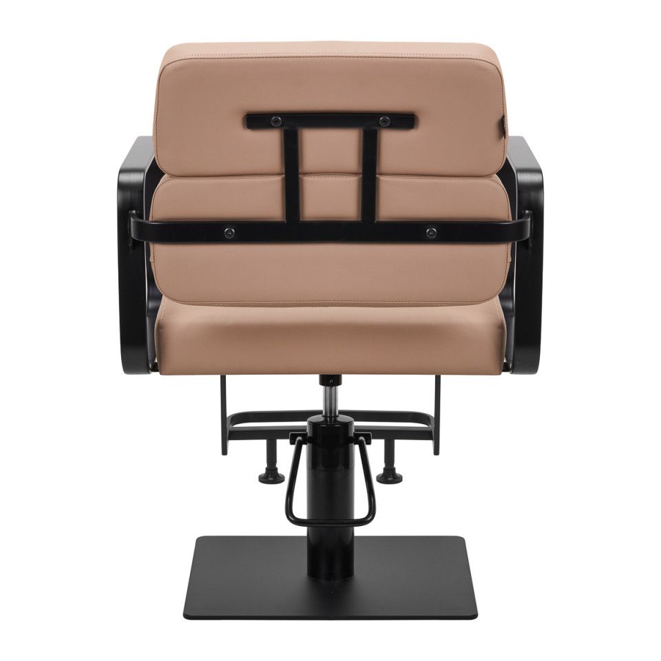 PORTO beige fodrászszék fekete karfával