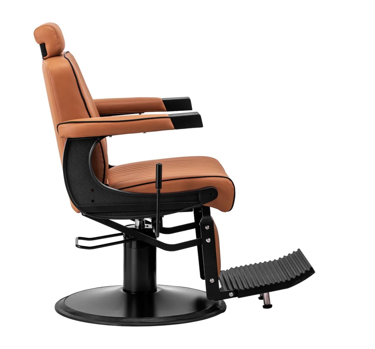 VINCENT barna, matt fekete borbélyszék VINCENT barna, matt fekete borbélyszék