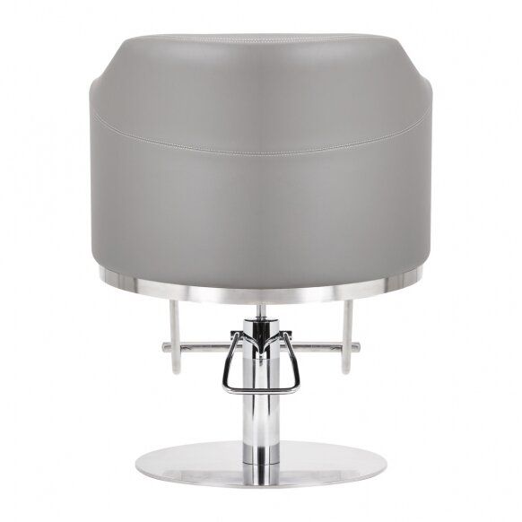 BUBU szürke fodrászszék, inox talp BUBU szürke fodrászszék, inox talp