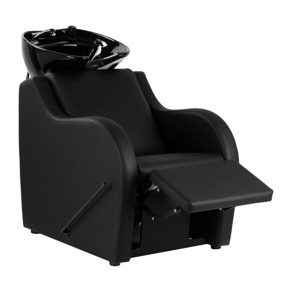 CARMEN fekete fejmosó mechanikus lábemelővel