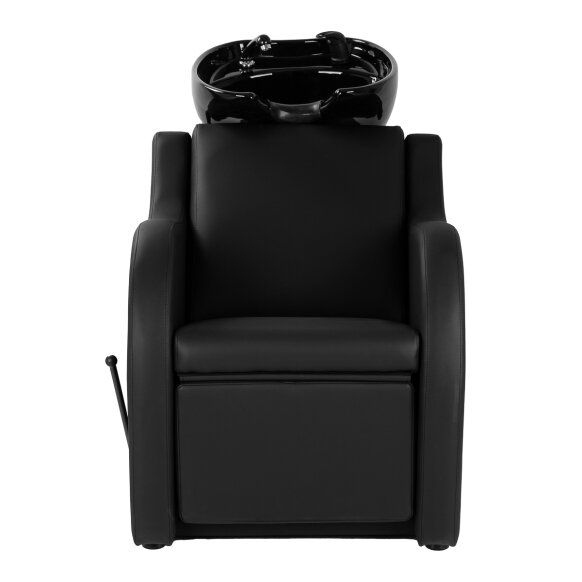 CARMEN fekete fejmosó mechanikus lábemelővel