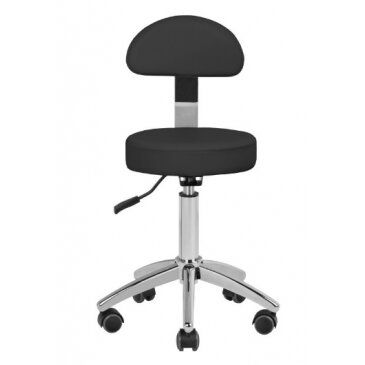 fekete támlás ülőke