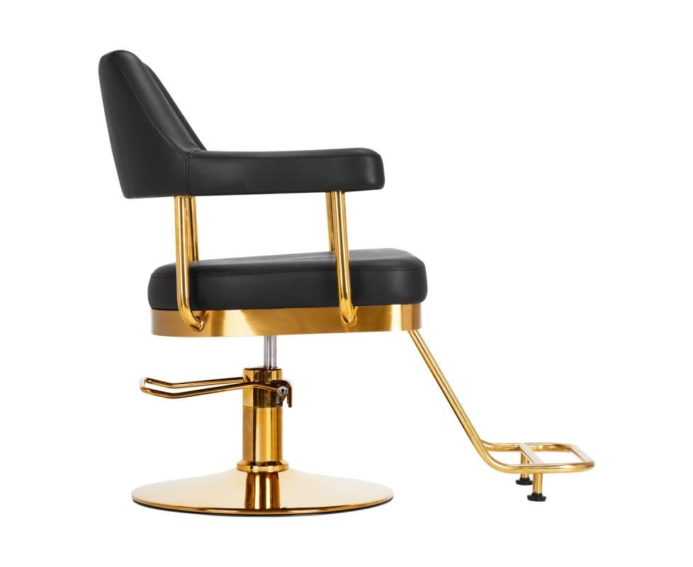 GRANDO fekete hidraulikus fodrászszék