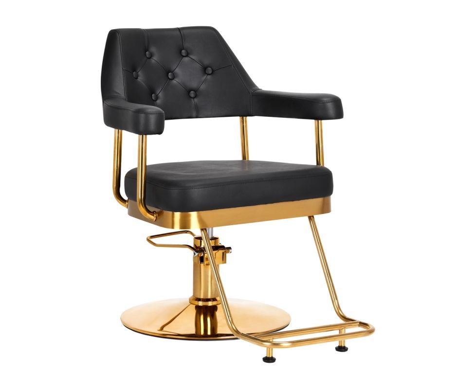 GRANDO fekete hidraulikus fodrászszék