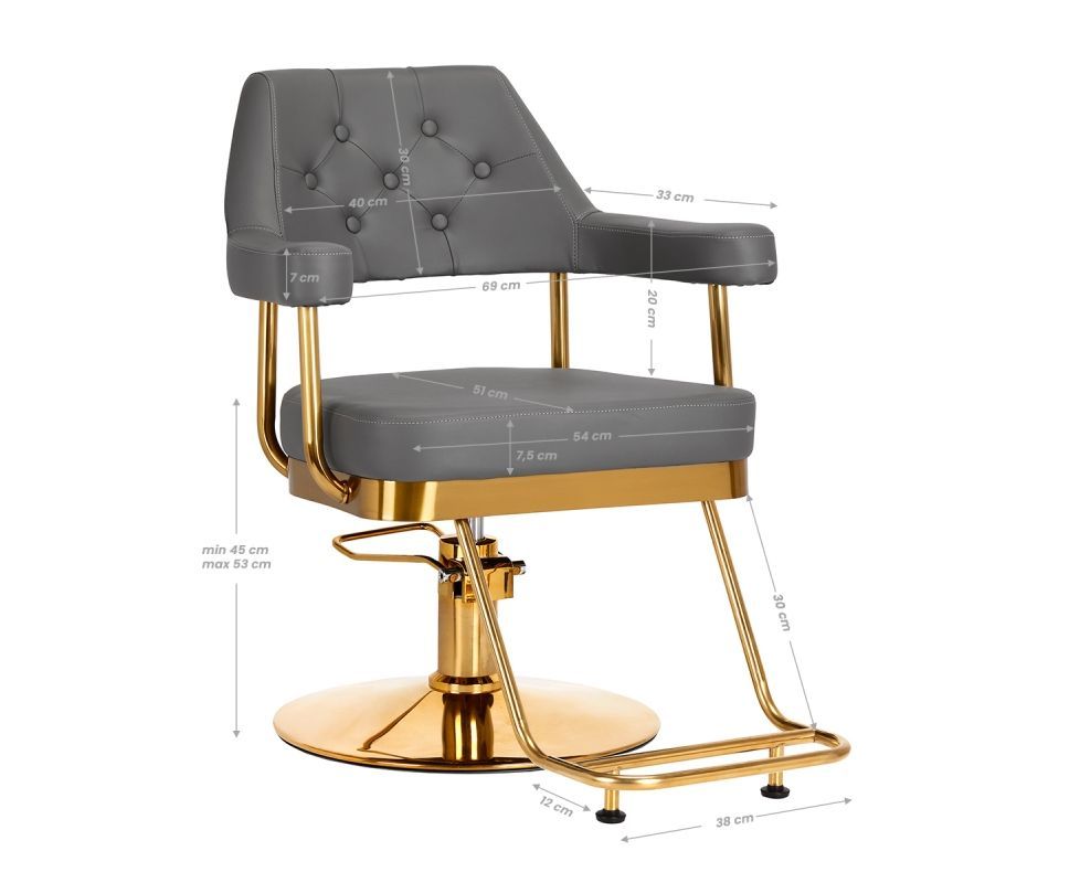 GRANDO szürke hidraulikus fodrászszék - másolat GRANDO szürke hidraulikus fodrászszék - másolat