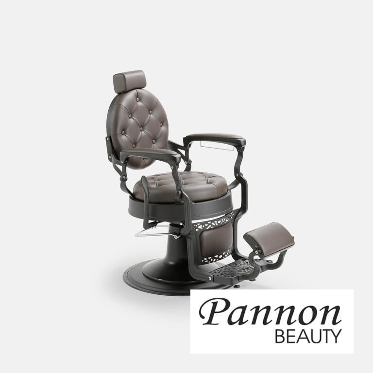 OLD BARBER borbélyszék barna-fekete fém